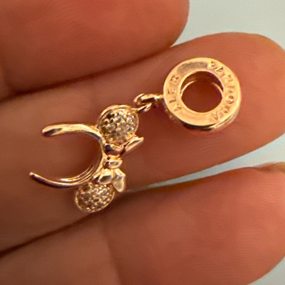 Disney Rose Gold Minnie Mouse Charm - Picture 2 of 7